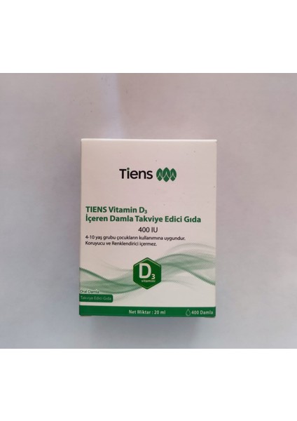 Vitamin D3 Takviye Gıda