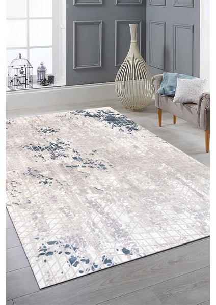 Lynosse Mavi Yumuşak Konforlu Halı P1015