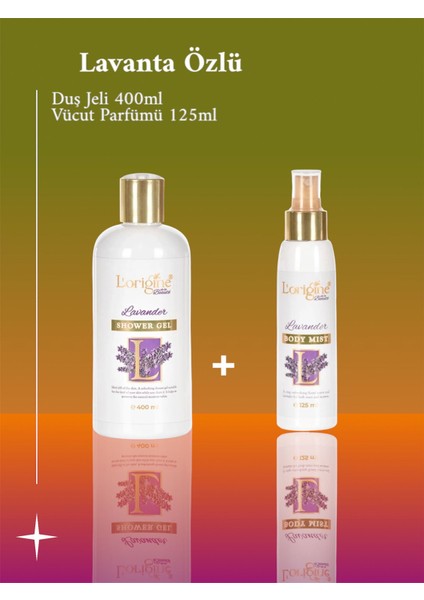 Lavanta Özlü Duş Jeli (400ml) ve Vücut Spreyi (125ml) Birlikte Cildiniz Nefes Alsın