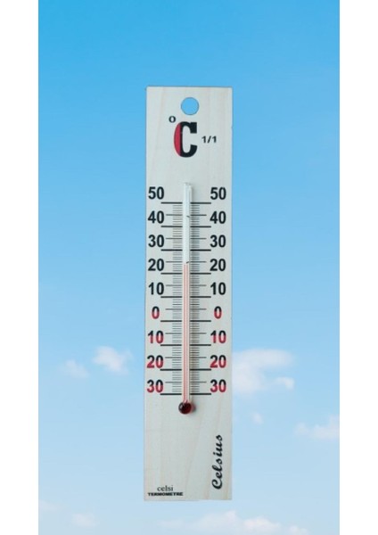 Ahşap Termometre