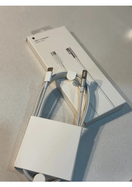 Usb-C To Magsafe 1 Macbook Pro Macbook Air Uyumlu Şarj Kablosu 1.8m - Beyaz