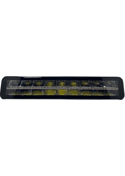 10V-30V LED Bar Off-Road Çift Sıra Ortası Gündüz Ledli Turuncu-Beyaz (43.50 Cm)