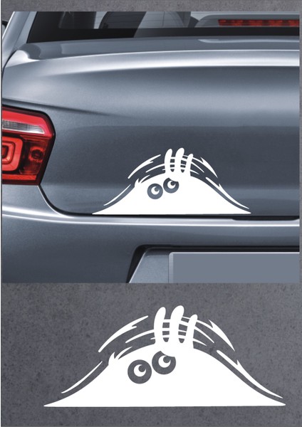 Bagajdan Bakan Gözler Sticker Araba Oto Motosiklet Karavan Sticker 00656