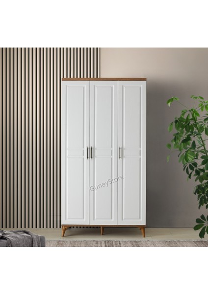 Ücretsiz Montaj - % 100 MDF Sport 3 Kapaklı Gardırop - MDF Dolap - Elbise Dolabı fiyatları