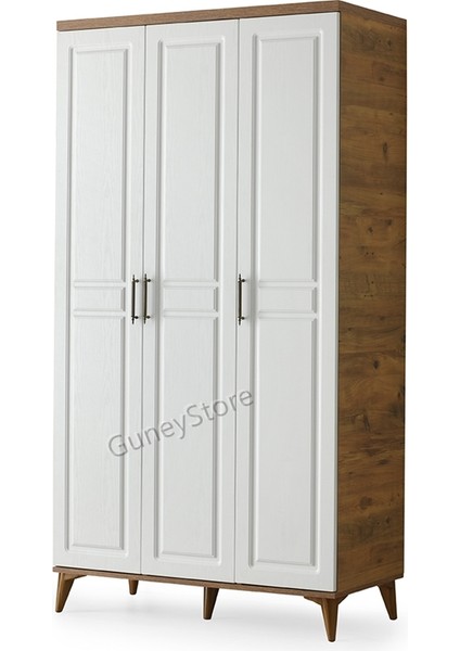 Ücretsiz Montaj - % 100 MDF Sport 3 Kapaklı Gardırop - MDF Dolap - Elbise Dolabı modelleri