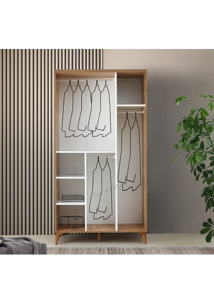 Ücretsiz Montaj - % 100 MDF Sport 3 Kapaklı Gardırop - MDF Dolap - Elbise Dolabı fırsatları