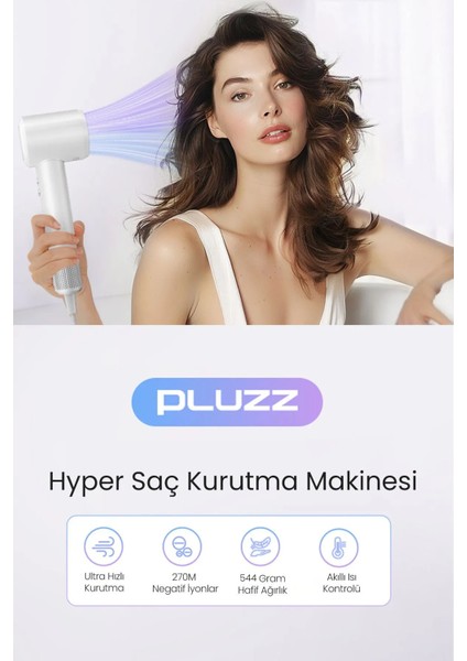 Mini Profesyonel İyonlu Saç Kurutma ve Fön Makinesi Ultra Sessiz ve Hızlı Kurutma