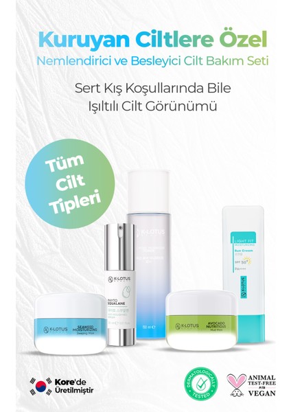 Kuruyan Ciltlere Özel Nemlendirici ve Besleyici Cilt Bakım Seti