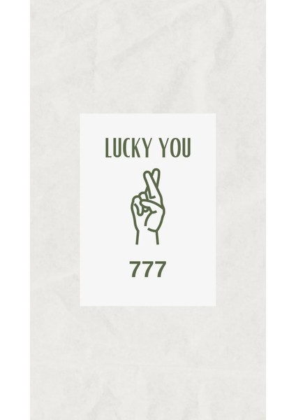 Çerçeveli, 'lucky You' 777 Manifest Çerçeveli Poster, Özel Tasarım Tablo, Pinterest Tarzı Poster modelleri