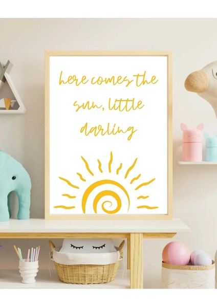 Çerçeveli, Bebek Odası Dekoratif Tablo, Minimal Pinterest Tarzı Çerçeveli Poster