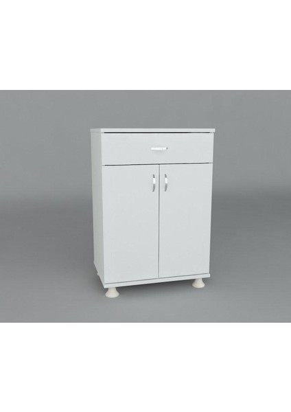 Lake Set Altı Banyo Mutfak Kiler Dolabı Çekmeceli Beyaz Demonte fiyatları