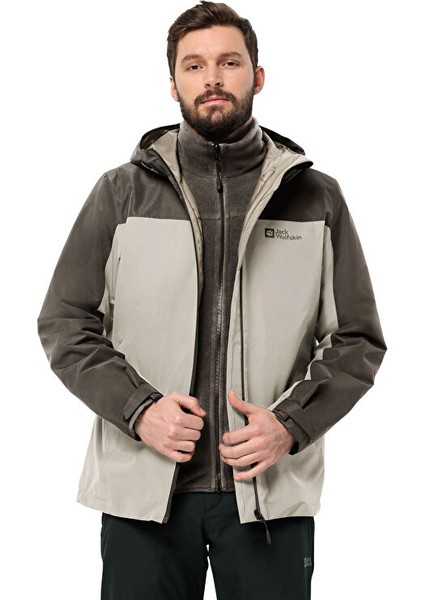 Taubenberg 3ın1 Jkt M Erkek Çift Taraflı Outdoor Montu 1115311-A0029 Bej