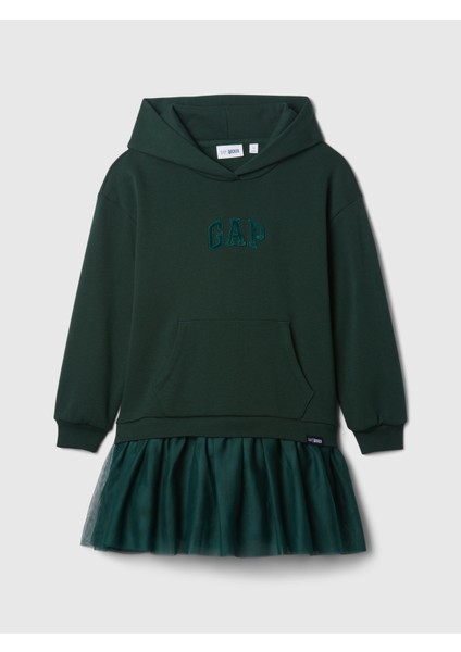 Kız Çocuk Yeşil Wicked Gap Logo Vintage Soft Sweatshirt Elbise fiyatları