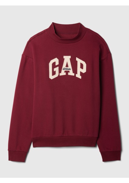 Erkek Kırmızı Gap Logo Vintage Soft Fleece Sweatshirt