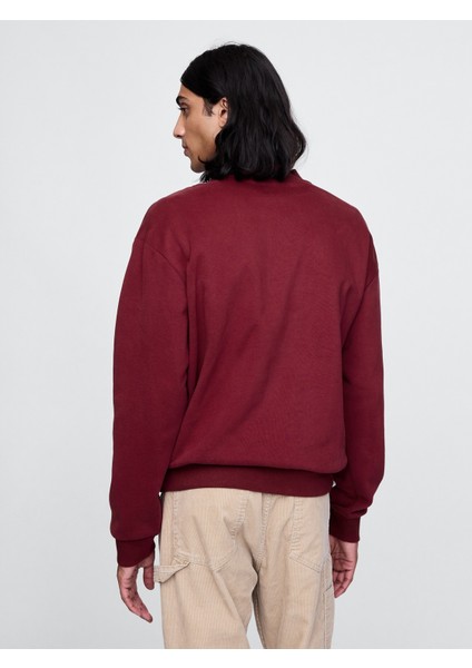 Erkek Kırmızı Gap Logo Vintage Soft Fleece Sweatshirt indirimleri
