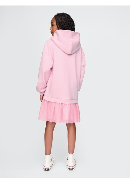 Kız Çocuk Pembe Wicked Gap Logo Vintage Soft Sweatshirt Elbise indirimleri