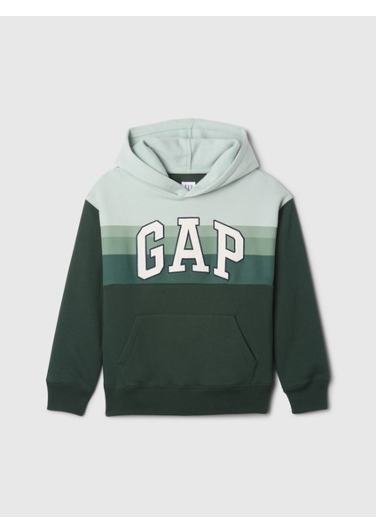 Erkek Çocuk Yeşil Gap Logo Relaxed Fleece Sweatshirt