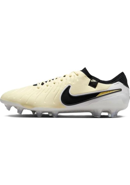Tiempo Legend 10 Elite Fg Pro Soccer Shoes Çim Saha Kramponu Krem