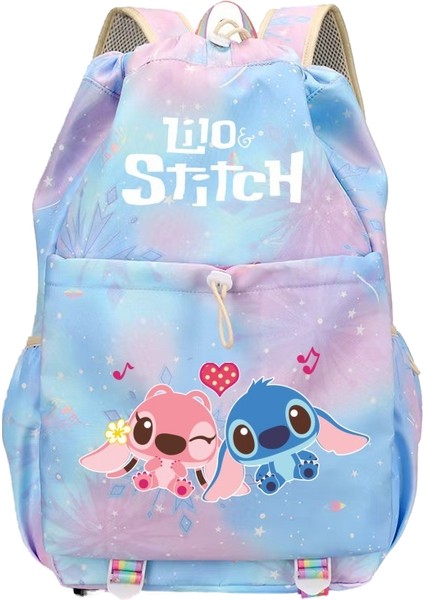 Karikatür Dikişli Büyük Kapasiteli Ipli Omuz Çantası (Yurt Dışından)