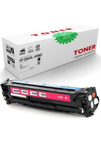 Hp CB543A Kırmızı Muadil Toner | CP1215 | CP-1215