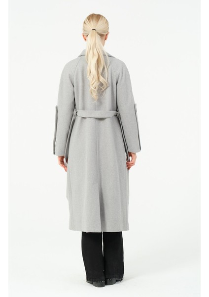 Belma Kadın Spor Kışlık Düğmeli Astarlı Genç Örme Kaşe Kaban indirimleri