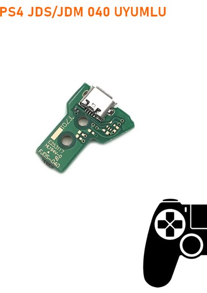 Ps4 V2 Kollar Ile Uyumlu Jds Jdm 040 USB Port Soket ve 12 Pın Flex Kablo