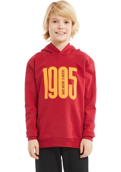 Lisanslı Kapüşonlu Kırmızı 1905 Çocuk Sweat