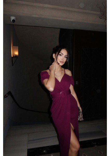 Destina Düşük Omuz Ip Askı Yırtmaçlı Abiye 582134 fiyatları