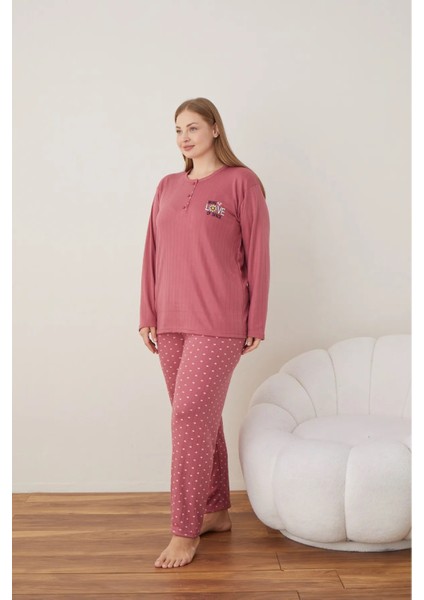 Büyük Beden Battal Kadın Pijama Takımı