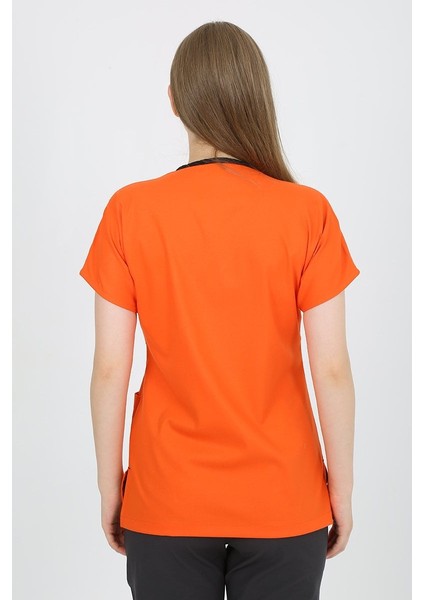 Turuncu - Füme Kombin Unisex Uniforma (Likralı) S - Takım - Hayır Isim Yazılmasın modelleri