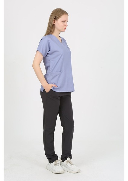 Açık Kot - Füme Kombin Unisex Uniforma (Likralı) Xl - Takım - Hayır Isim Yazılmasın