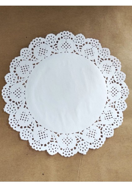 50 Adet 22 cm Yuvarlak Dantel Kağıt Tabak Altlığı fiyatları