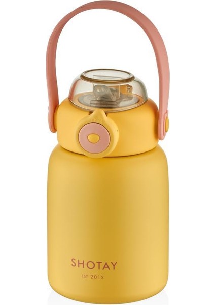Çelik Termos Çocuk 500ML Sarı