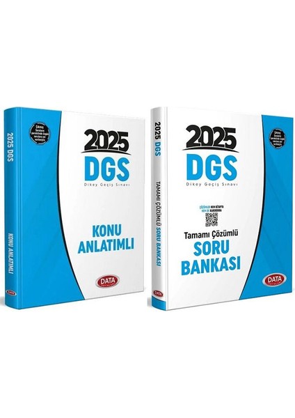 Data Yayınları 2025 DGS Konu Anlatımı - Soru Bankası 2’li Set