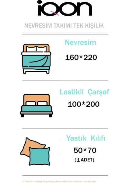 Lastikli Çarşaflı Nevresim Takımı Tek Kişilik Shall Mürdüm