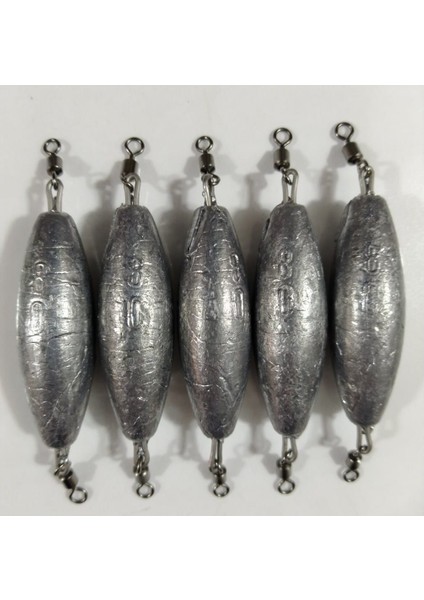 Kurşun Tekne Kıyı Avları Için Çift Tarafı Fırdöndülü 80 gr - 5 Adet