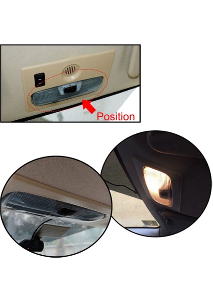 Iç Okuma Hafif Lamba Kubbe Lamba Sinyali Ford Focus Fiesta Mondeo 2005-2014 8A6A13776CA Için Bir Düğme (Yurt Dışından)