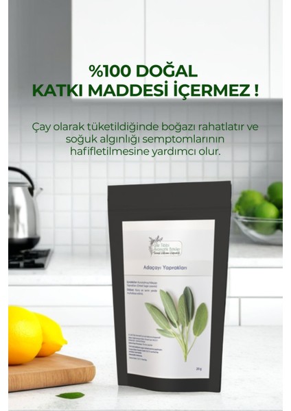 Saf Doğal Adaçayı Yaprak 20 gr