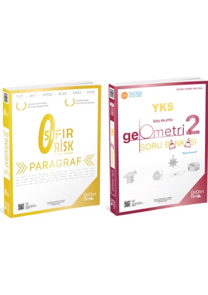 Paragraf Sıfır Risk - TYT AYT Geometri Soru Bankası 2. Kitap