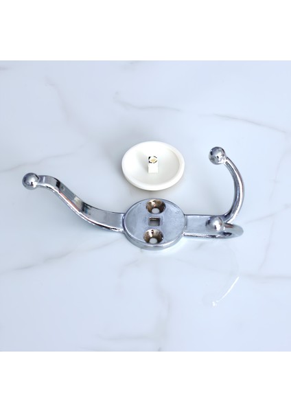 Portmanto Askı Dolap Askılık Askılığı Banyo Mutfak Askısı Duvar Kapı Elbise Kıyafet Vestiyer Krom