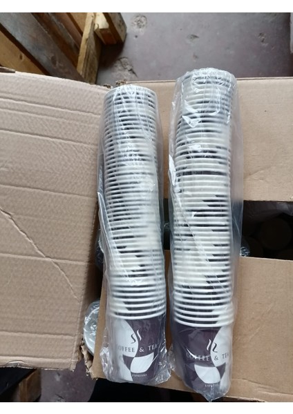 7oz Karton Bardak 50'li x 2 Paket (Toplam 100 Adet)