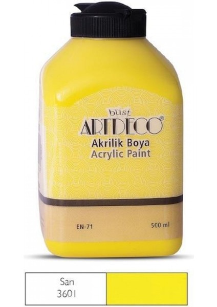 Akrilik Boya 500 Ml - 3601 Sarı