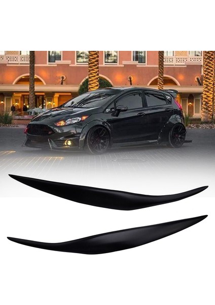 Araba Ön Far Kapağı Sticker Kafa Işık Lambası Ford Fiesta Mk7 2009-2012 Için Kaş Göz Kapağı Kapakları (Yurt Dışından) fiyatları