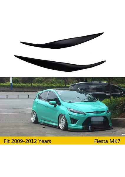 Araba Ön Far Kapağı Sticker Kafa Işık Lambası Ford Fiesta Mk7 2009-2012 Için Kaş Göz Kapağı Kapakları (Yurt Dışından) modelleri
