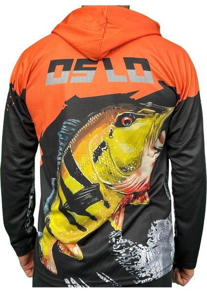 Performans Balıkçı T-Shirt Kapüşonlu Orange Fish fiyatları