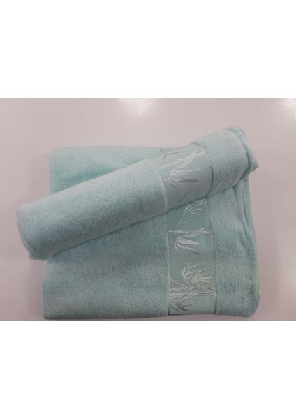 Bambu 2li Banyo Havlu Takımı Su Yeşili/mint