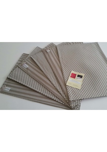 Amerikan Servis Rich Çizgi 32X45 cm Zeytin Yeşili-2'li