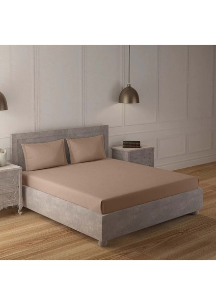 Lü x Lastikli Penye Çarşaf 100 x 200 cm Cappuccino Renk modelleri