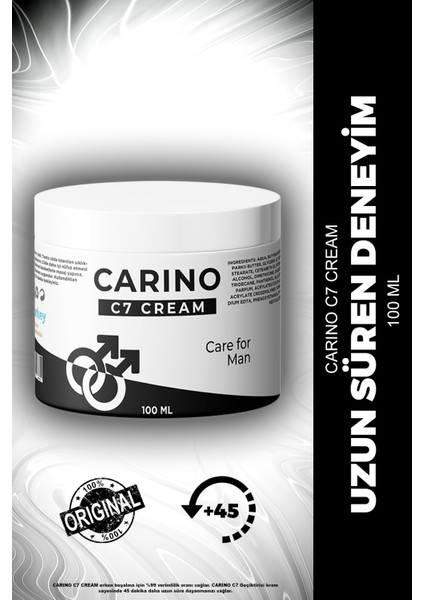 Carino E Bella C7 Rötar Erkek Krem 100 ml