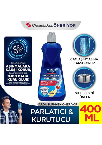 Fi̇ni̇sh Powerball Parlatıcı Kurutucu 400 ml  Paket (3 Adet)